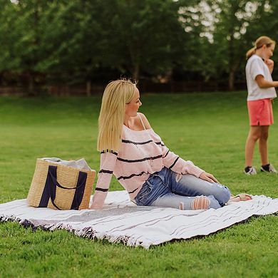 Picnic Time Montecito Picnic Blanket & Carrying Handle 2-piece Set