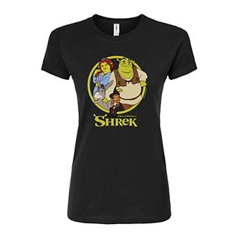 Juniors' Shrek Group Fitted Tee