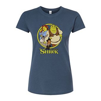 Juniors' Shrek Group Fitted Tee