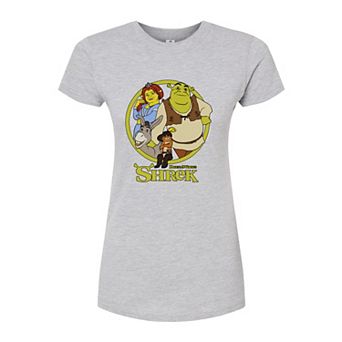 Juniors' Shrek Group Fitted Tee