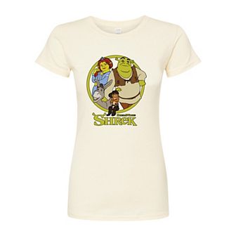 Juniors' Shrek Group Fitted Tee