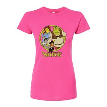 Juniors' Shrek Group Fitted Tee