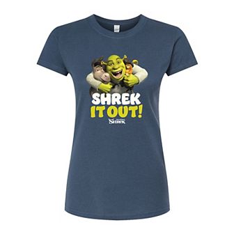 Juniors' Shrek It Out Fitted Tee