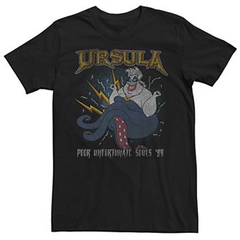 Disney's The Little Mermaid Men's Ursula Rock Tour '89 Graphic Tee
