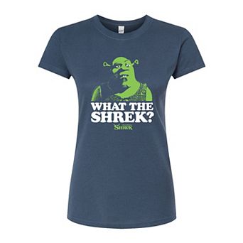 Juniors' Shrek What the Shrek Fitted Tee