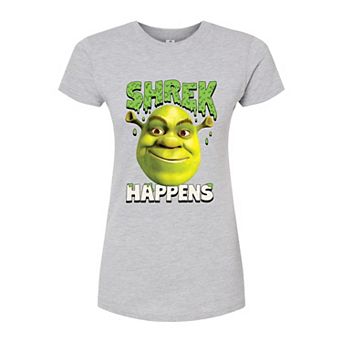 Juniors' Shrek Shrek Happens Fitted Tee