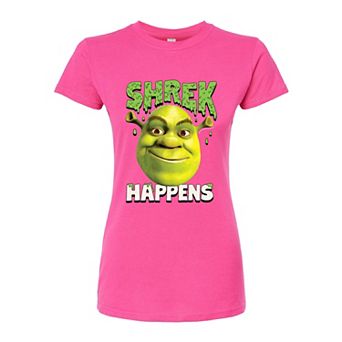 Juniors' Shrek Shrek Happens Fitted Tee