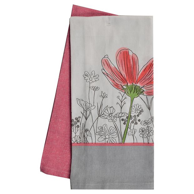 Hotel Gray Kitchen Towel 2-pk