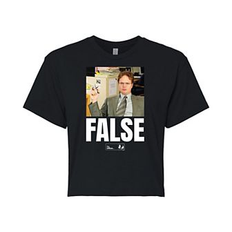 Juniors' The Office Dwight False Cropped Tee