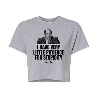 Juniors' The Office Cropped Tee