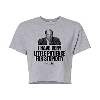 Juniors' The Office Cropped Tee
