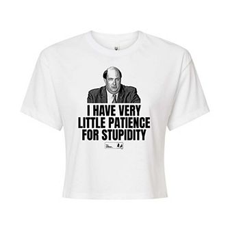 Juniors' The Office Cropped Tee