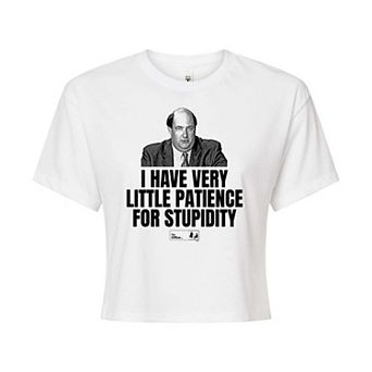 Juniors' The Office Cropped Tee
