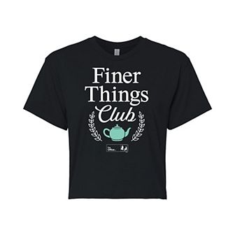 Juniors' The Office Finer things Cropped Tee