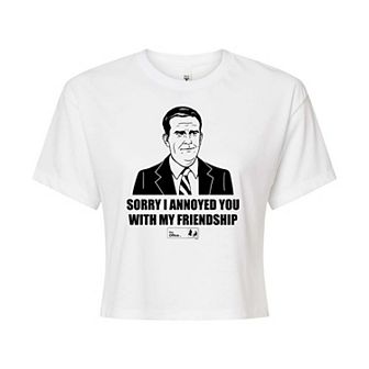 Juniors' The Office Friendship Cropped Tee
