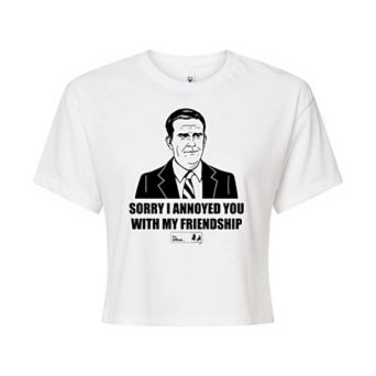 Juniors' The Office Friendship Cropped Tee