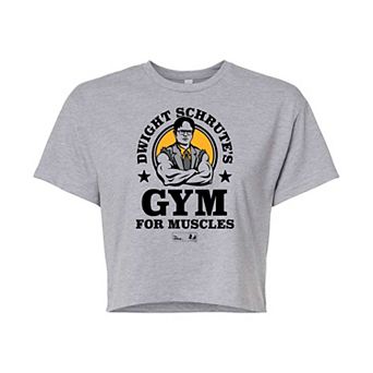 Juniors' The Office Dwight Cropped Tee