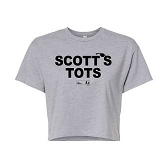 Juniors' The Office Scott's Tots Cropped Tee