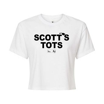 Juniors' The Office Scott's Tots Cropped Tee