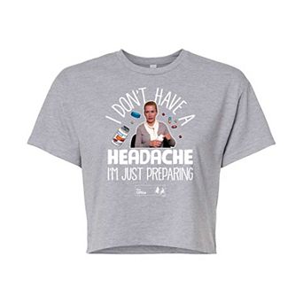 Juniors' The Office Headache Cropped Tee