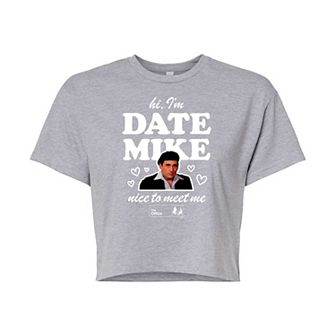 Juniors' The Office Date Mike Cropped Tee