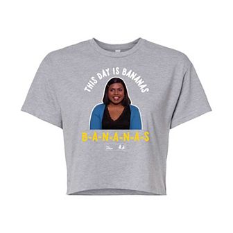 Juniors' The Office Kelly Day Cropped Tee