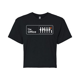 Juniors' The Office Pretzel Day Cropped Tee