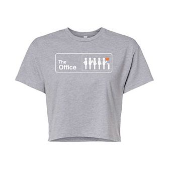 Juniors' The Office Pretzel Day Cropped Tee
