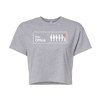 Juniors' The Office Pretzel Day Cropped Tee