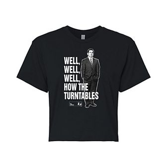 Juniors' The Office Well Well Cropped Tee