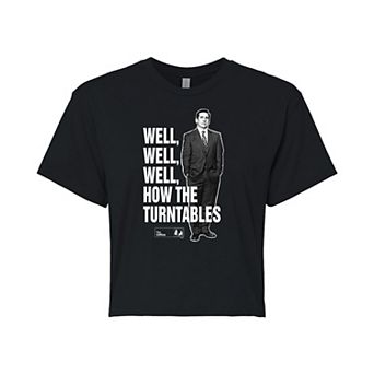Juniors' The Office Well Well Cropped Tee