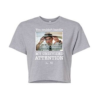 Juniors' The Office Dwight Schrute Cropped Tee