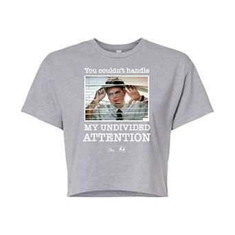 Juniors' The Office Dwight Schrute Cropped Tee