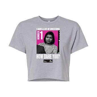 Juniors' The Office Kelly Kapoor Cropped Tee