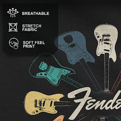 Men's Fender Retro Guitars Kaleidoscope Tee