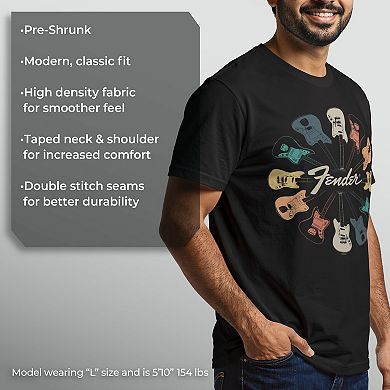 Men's Fender Retro Guitars Kaleidoscope Tee