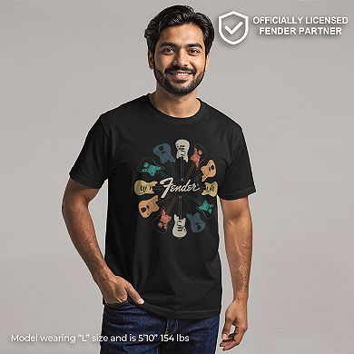 Men's Fender Retro Guitars Kaleidoscope Tee