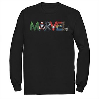 Men's Marvel Avengers Character Text Portrait Tee