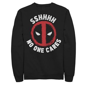 Men's Deadpool No One Cares Logo Sweatshirt