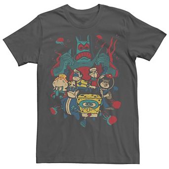 Men's SpongeBob SquarePants Mermaid Man And Barnacle Boy Tee