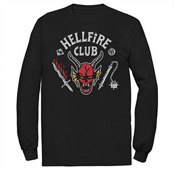 Men's Stranger Things Hellfire Club Crest Tee