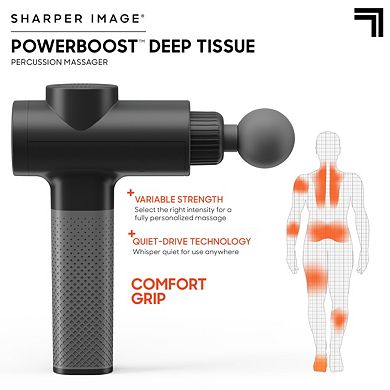 Sharper Image Powerboost 2.0 Deep Tissue Percussion Massager 