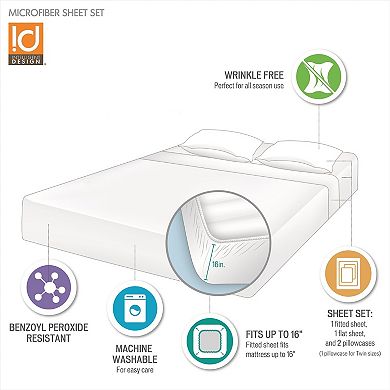 Intelligent Design Printed Microfiber Sheet Set