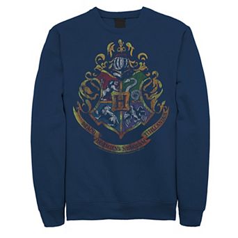 Men's Harry Potter Hogwarts Crest Distressed Sweatshirt