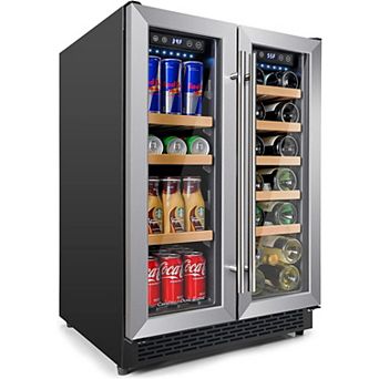 Zulay Kitchen CavaPro Dual Zone Wine Cooler Refrigerator 24”