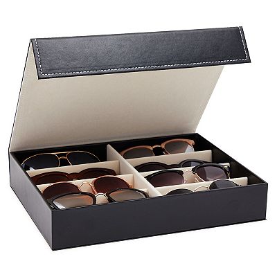 Slot Sunglass Travel Case for Multiple Pairs of Glasses, Black