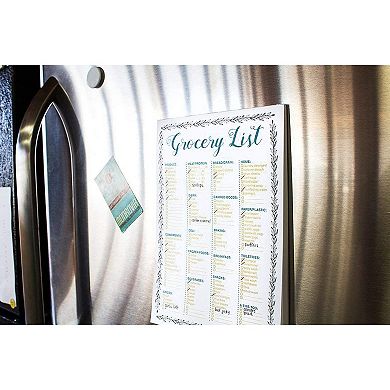 2 Pack Magnetic Grocery List Pad for Fridge Refrigerator To Do List Shopping