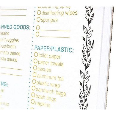 2 Pack Magnetic Grocery List Pad for Fridge Refrigerator To Do List Shopping