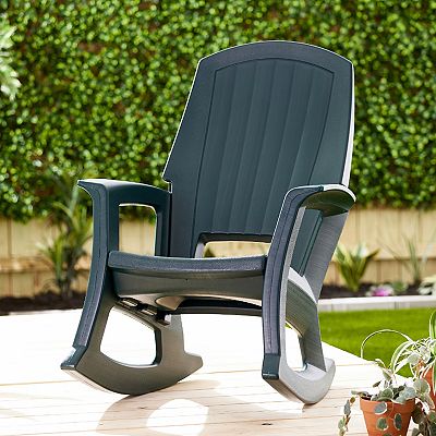 Semco Rockaway Heavy Duty All Weather Outdoor Rocking Chair Green