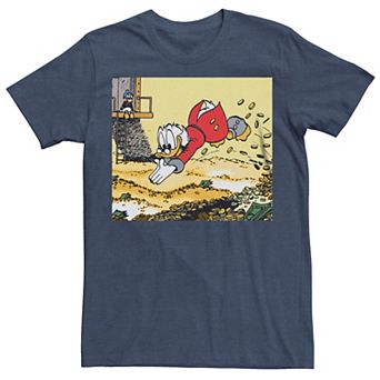 Men's Scrooge McDuck Diving In Money Pool Tee